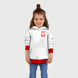 Толстовка-худи детская Poland Team: Home WC-2018, цвет: 3D-красный — фото 2