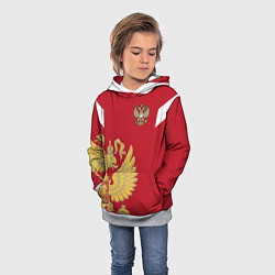 Толстовка-худи детская Сборная России: эксклюзив, цвет: 3D-меланж — фото 2