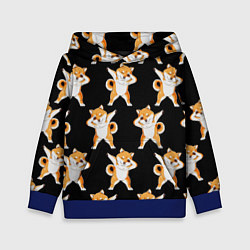 Толстовка-худи детская Foxes Dab, цвет: 3D-синий