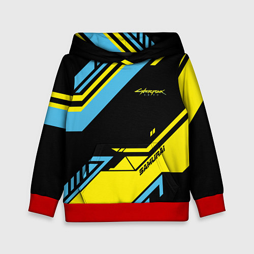 Детская толстовка Cyberpunk 2077: Samurai / 3D-Красный – фото 1