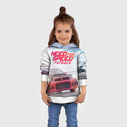 Толстовка-худи детская Need for Speed: Payback, цвет: 3D-белый — фото 2