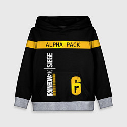 Толстовка-худи детская Rainbow Six Siege: Alpha Pack, цвет: 3D-меланж