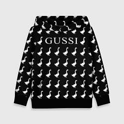 Толстовка-худи детская GUSSI Black, цвет: 3D-черный