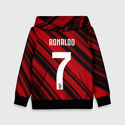 Толстовка-худи детская Ronaldo 7: Red Sport, цвет: 3D-черный