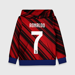 Толстовка-худи детская Ronaldo 7: Red Sport, цвет: 3D-синий