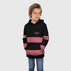 Толстовка-худи детская Black Pink: Logo, цвет: 3D-черный — фото 2