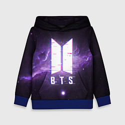 Толстовка-худи детская BTS: Violet Space, цвет: 3D-синий
