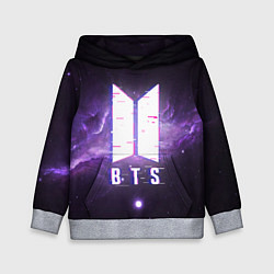 Толстовка-худи детская BTS: Violet Space, цвет: 3D-меланж
