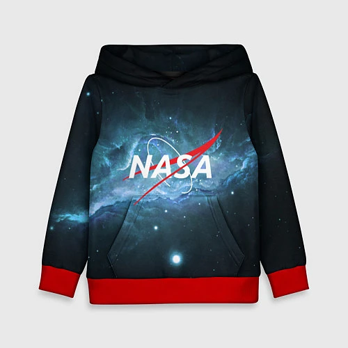 Детская толстовка NASA: Space Light / 3D-Красный – фото 1