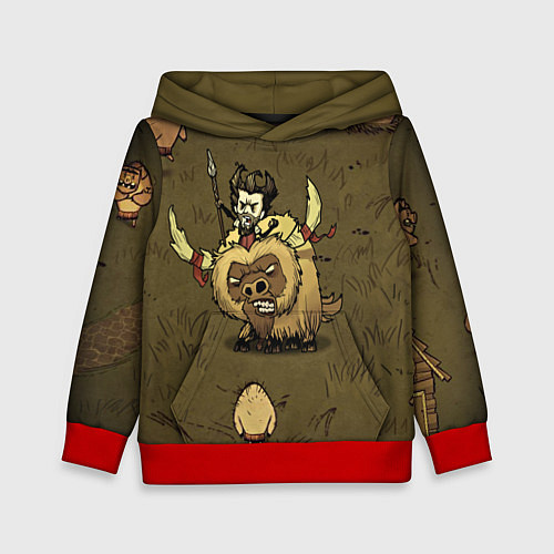 Детская толстовка Wild Wilson / 3D-Красный – фото 1