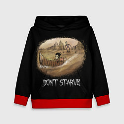 Толстовка-худи детская Don't starve stories, цвет: 3D-красный