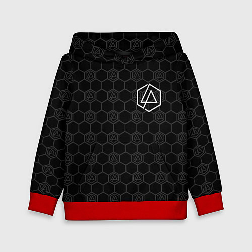 Детская толстовка Linkin Park: Black Carbon / 3D-Красный – фото 1