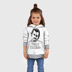 Толстовка-худи детская Pablo Escobar, цвет: 3D-меланж — фото 2