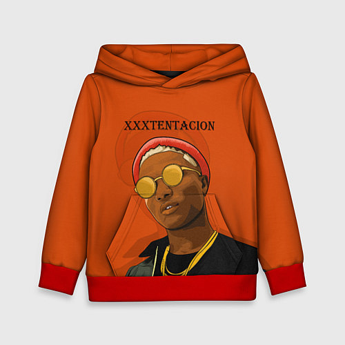 Детская толстовка XXXtentacion king / 3D-Красный – фото 1