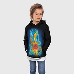 Толстовка-худи детская Predator Vision, цвет: 3D-белый — фото 2