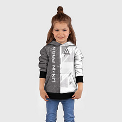 Толстовка-худи детская Linkin Park: Grey Form, цвет: 3D-черный — фото 2