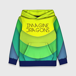 Толстовка-худи детская Imagine Dragons: Lime Colour, цвет: 3D-синий