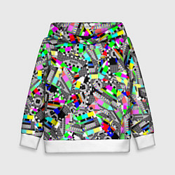 Толстовка-худи детская Экран профилактики, цвет: 3D-белый