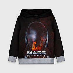 Толстовка-худи детская Mass Effect, цвет: 3D-меланж