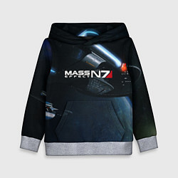 Толстовка-худи детская Mass Effect N7, цвет: 3D-меланж
