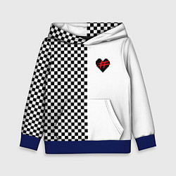 Толстовка-худи детская ФРЕНДЗОНА: Шахматы, цвет: 3D-синий