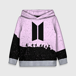 Толстовка-худи детская Bangtan Boys, цвет: 3D-меланж