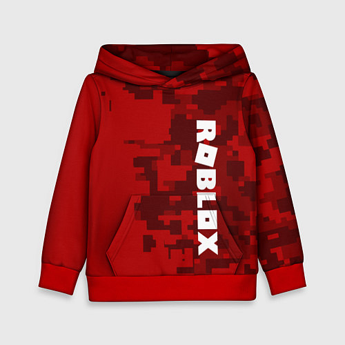 Детская толстовка ROBLOX: Red Camo / 3D-Красный – фото 1