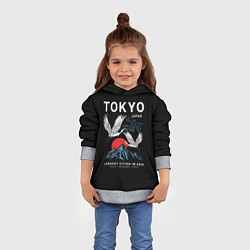 Толстовка-худи детская Tokyo, цвет: 3D-меланж — фото 2