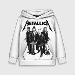 Толстовка-худи детская Metallica, цвет: 3D-белый