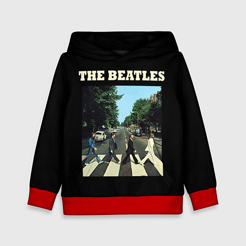Детская толстовка The Beatles: Abbey Road / 3D-Красный – фото 1