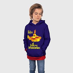 Толстовка-худи детская The Beatles: Yellow Submarine, цвет: 3D-красный — фото 2
