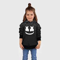 Толстовка-худи детская Marshmello Black, цвет: 3D-черный — фото 2