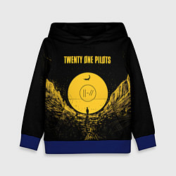 Толстовка-худи детская Twenty One Pilots: Yellow Moon, цвет: 3D-синий