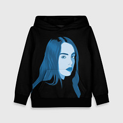 Толстовка-худи детская Billie Eilish: Blue Style, цвет: 3D-черный