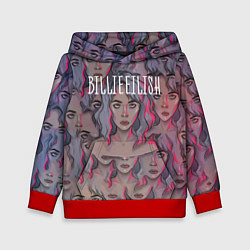 Толстовка-худи детская Billie Eilish, цвет: 3D-красный