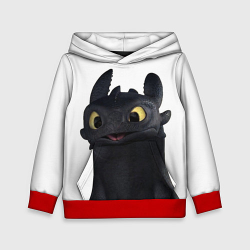 Детская толстовка Черная фурия / 3D-Красный – фото 1
