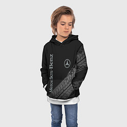 Толстовка-худи детская Mercedes AMG: Street Style, цвет: 3D-белый — фото 2