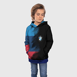 Толстовка-худи детская BMW, цвет: 3D-синий — фото 2