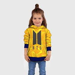 Толстовка-худи детская BTS: Yellow Style, цвет: 3D-синий — фото 2