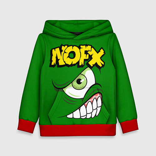 Детская толстовка NOFX Face / 3D-Красный – фото 1