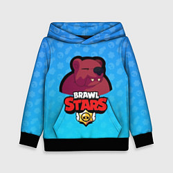 Толстовка-худи детская Bear: Brawl Stars, цвет: 3D-черный