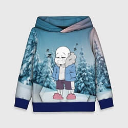 Толстовка-худи детская Sans Winter, цвет: 3D-синий