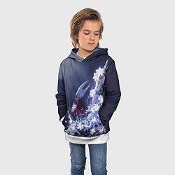 Толстовка-худи детская Hollow Knight, цвет: 3D-белый — фото 2