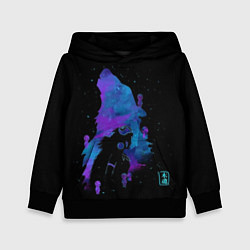 Толстовка-худи детская Мятежный дух севера, цвет: 3D-черный