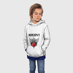 Толстовка-худи детская Bon Jovi, цвет: 3D-синий — фото 2