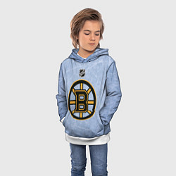 Толстовка-худи детская Boston Bruins: Hot Ice, цвет: 3D-белый — фото 2