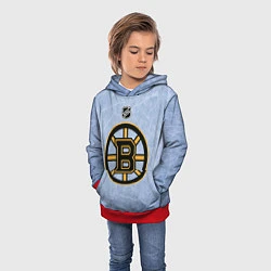 Толстовка-худи детская Boston Bruins: Hot Ice, цвет: 3D-красный — фото 2