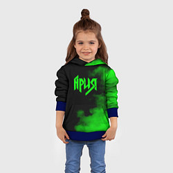 Толстовка-худи детская Ария, цвет: 3D-синий — фото 2