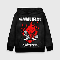 Толстовка-худи детская Cyberpunk 2077: Samurai, цвет: 3D-черный