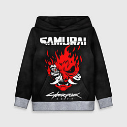 Толстовка-худи детская Cyberpunk 2077: Samurai, цвет: 3D-меланж